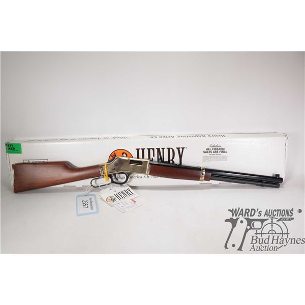 Non-Restricted rifle Henry model H006C, .45 Long Colt lever action, w/ bbl length 19.75" [Blued octa