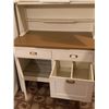 Image 5 : Antique White Wooden Kitchen Hoosier Cabinet