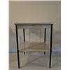 Image 1 : Metal two-tier utility table