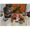 Image 7 : Vintage MCM Bird Figurines and Peacock Tray