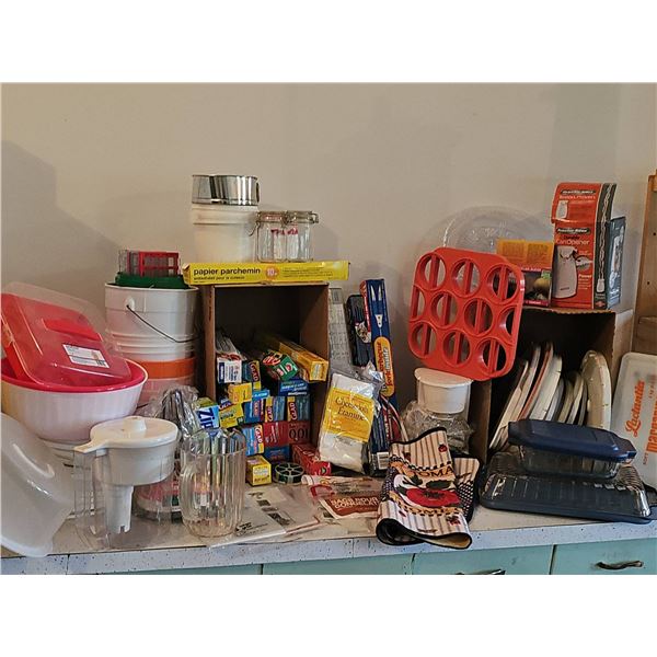 Vintage Kitchen Essentials Storage and Tools Lot