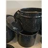 Image 8 : Large lot of Vintage Graniteware Enamel Cookware and Canningware