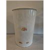 Image 1 : Vintage Metal Flour Canister with Lid and Fruit Decal