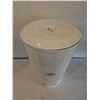 Image 2 : Vintage Metal Flour Canister with Lid and Fruit Decal