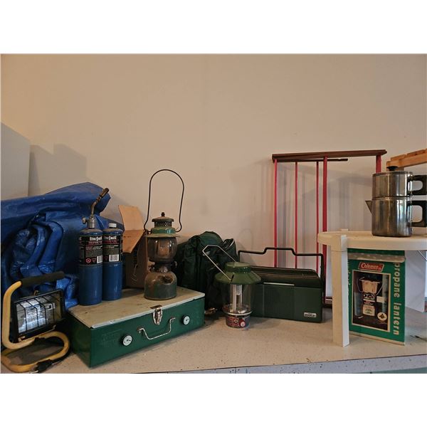 VINTAGE Coleman Camp Stove and Lantern Lot
