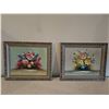 Image 1 : Vintage Framed Floral Still Life Paintings
