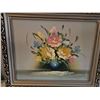 Image 3 : Vintage Framed Floral Still Life Paintings