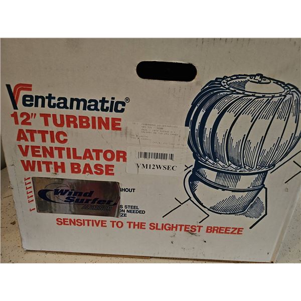 Ventamatic 12" Turbine Attic Ventilator VM001