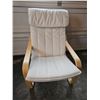 Image 1 : IKEA Poäng Armchair with White Cushion