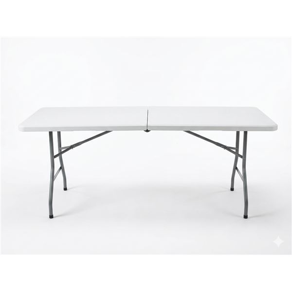 Lifetime folding plastic table