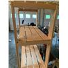 Image 2 : Wooden Slat Four-Tier Shelf Unit
