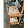 Image 3 : Wooden Slat Four-Tier Shelf Unit