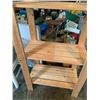 Image 4 : Wooden Slat Four-Tier Shelf Unit