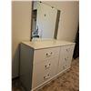 Image 1 : White 6-Drawer Dresser with Mirror