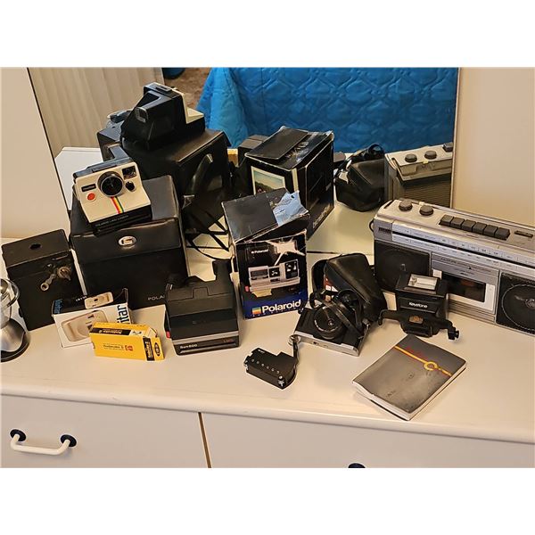 Vintage Cameras and Electronics Lot