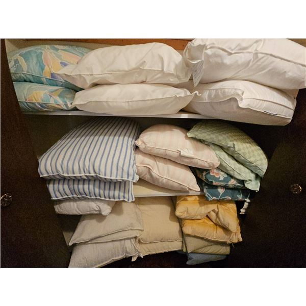 Vintage to New Bed and Throw Pillows Collection with Vintage laundry baskets