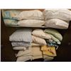 Image 1 : Vintage to New Bed and Throw Pillows Collection with Vintage laundry baskets