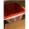 Image 9 : Vintage to New Bed and Throw Pillows Collection with Vintage laundry baskets