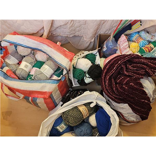 Knitters Paradise Lot! Yarn! Needles and More!