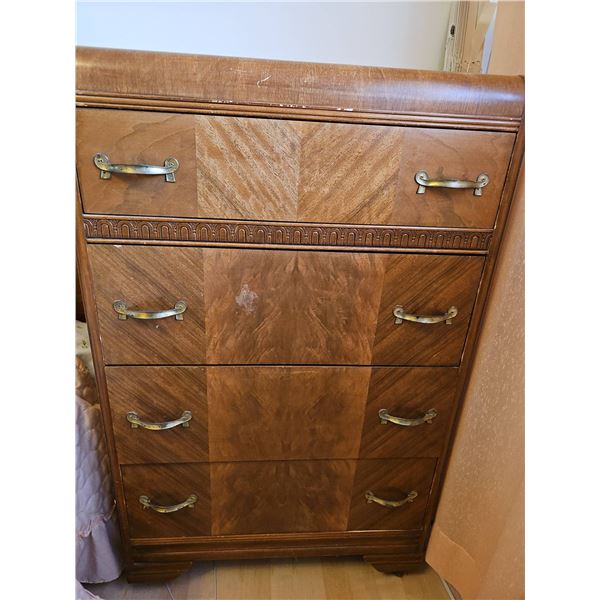 Antique Waterfall Art Deco Dresser