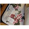 Image 8 : Antique Wooden Double Bed Frame with Mattress & Bedding Vintage with Metal Caster feet