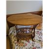 Image 1 : Oak Side Table with Magazine Rack