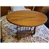 Image 3 : Oak Side Table with Magazine Rack
