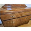 Image 4 : Antique Waterfall Dresser with Mirror