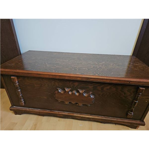 Wooden Cedar-Lined Storage Chest