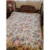 Image 1 : Wooden Queen Bed Frame with Mattress