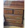 Image 4 : Wooden Four-Drawer Chest with Brass Handles