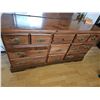 Image 2 : Wooden dresser with mirror and 12 drawers