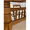 Image 14 : Beautiful Solid Oak Dining Table With Stunning Claw Feet, Leaf with 6 Matching Chairs