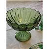 Image 3 : 4 Green Pressed and Art Glass Pieces