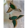 Image 4 : Glass Art Lot: Hummingbird blown glass dish