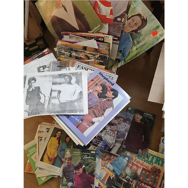 Vintage Pattern & Craft Magazines 3 large boxes