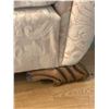 Image 5 : Vintage 1950s Upholstered Armchair with Carved Feet