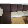 Image 3 : Sectional Sofa with Brown and Beige Covers