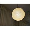 Image 2 : Vintage 70s Hanging Swag Lucite Spaghetti Globe Pendant Light-Working 
