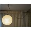 Image 4 : Vintage 70s Hanging Swag Lucite Spaghetti Globe Pendant Light-Working 