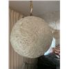 Image 7 : Vintage 70s Hanging Swag Lucite Spaghetti Globe Pendant Light-Working 