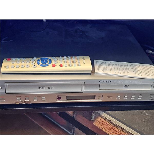 Citizen VHS Recorder and DVD Video Player