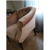 Image 2 : Vintage Charming Upholstered Armchair with Wooden Legs