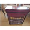 Image 1 : Wooden Drop-Leaf Magazine Rack Table