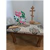Image 1 : Decor Pieces on Upholstered Stool