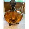Image 3 : Vintage 1970s Amber Glass Table Lamps in Mint Condition