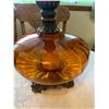 Image 4 : Vintage 1970s Amber Glass Table Lamps in Mint Condition