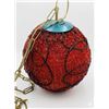 Image 1 : Red Lucite Spaghetti Swag Lamp Pendant 1970s