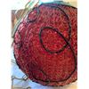 Image 7 : Red Lucite Spaghetti Swag Lamp Pendant 1970s