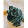 Image 2 : Vintage Ceramic Frog Scrubby Holder With Two MCM Bird Figurines